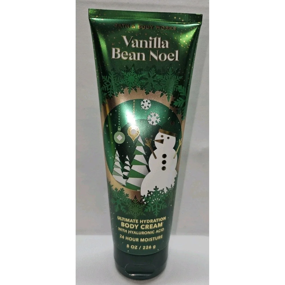 Bath & Body‎ Works VANILLA BEAN NOEL Ultimate Hydration Body Cream 8oz NEW